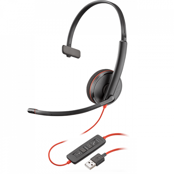 Poly Blackwire 3210 Monaural USB Headset