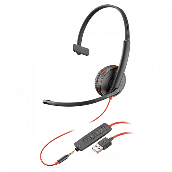 Poly Blackwire 3215 Monaural USB Headset