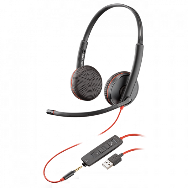 Poly Blackwire 3225 Binaural USB Headset