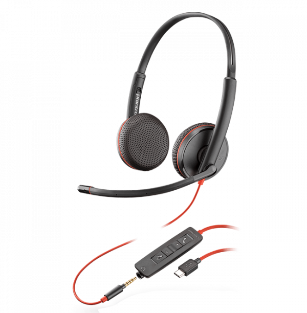 Poly Blackwire 3225 Binaural USB-C Headset