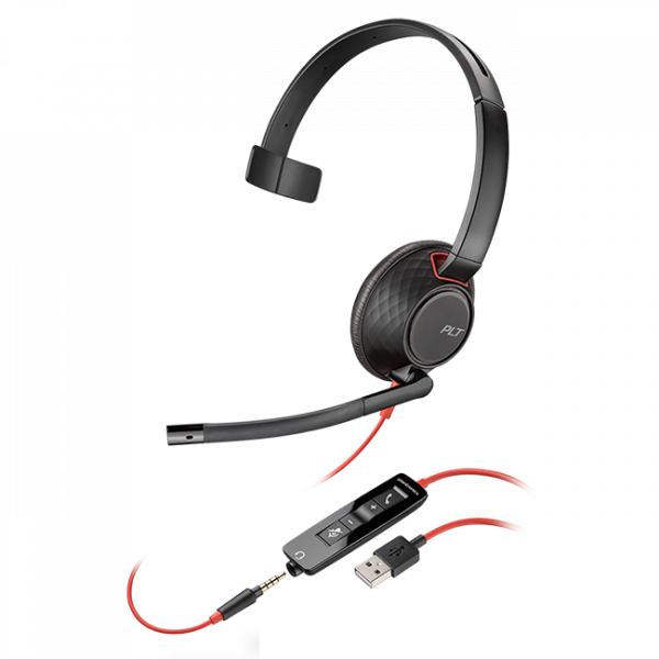 Poly Blackwire 5210 Monaural USB-A Headset