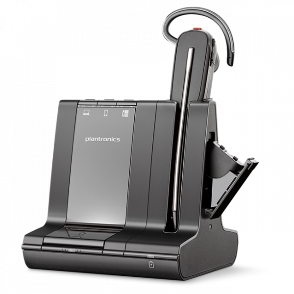 Poly Savi 8245 Office Convertible Wireless DECT Headset for PC, Mobile and Deskphone